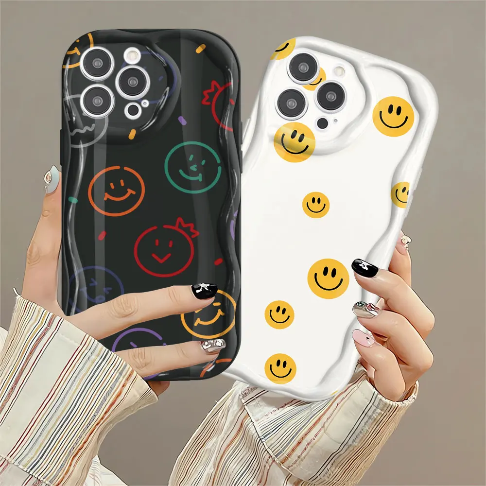 Case for Samsung Galaxy A05s A21s A04 A20 A02 A20s A51 A30 A50 A11 A04e A71 A03 A10s A31 A04s Cute Colorful smile Soft Cover