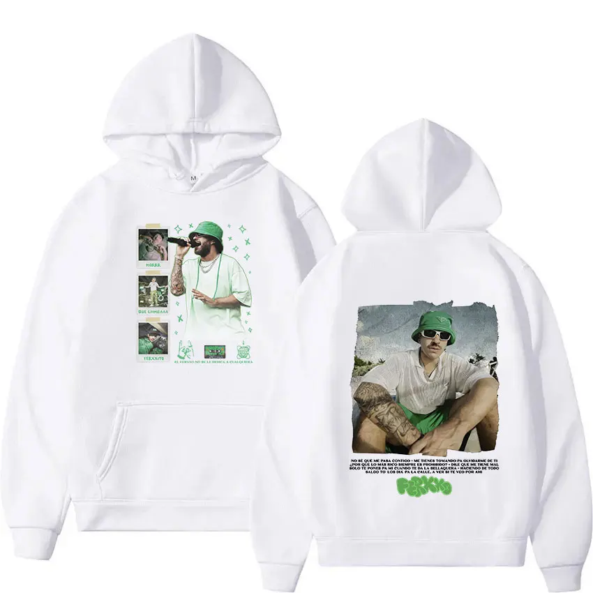 Ferxxocalipsis 2024 Welttournee feid ferxxo Hoodie Herren Vintage Mode Kleidung Sweatshirts Hip Hop Pullover übergroße Hoodies