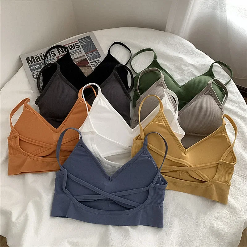 Camis Women Backless 9 Colors Slim Sexy Summer Crop Tops Harajuku Females Vintage Korean Style Design Solid Топ Женский Mujer