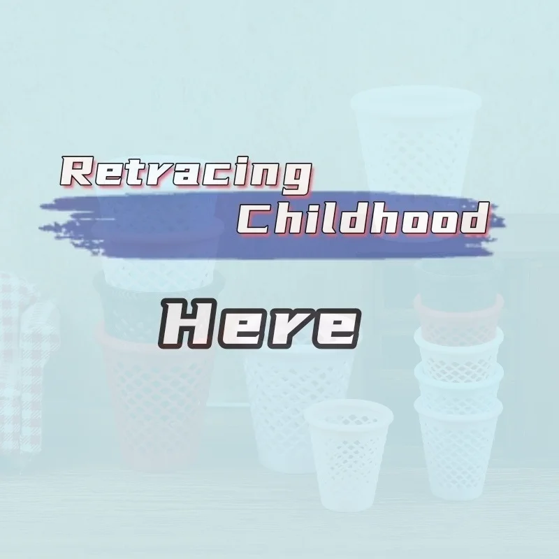 1Pc Dollhouse Trash Can Model Mini Plastic Hollowed-out Garbage Can Dolls House Living Micro Scene Decor Furniture Ornament-Toy