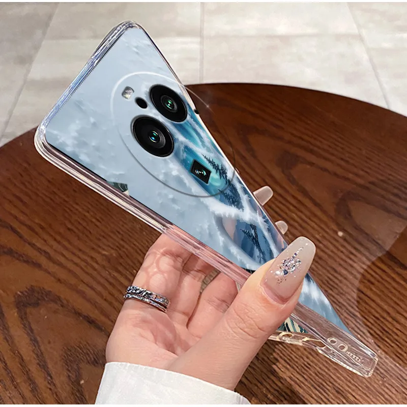 ل ممن لهم البحث X6 برو PGEM110 PGEM10 الأزياء الفاخرة نمط قذيفة لينة بولي TPU شفافة للصدمات ل Find X 6 برو الغلاف