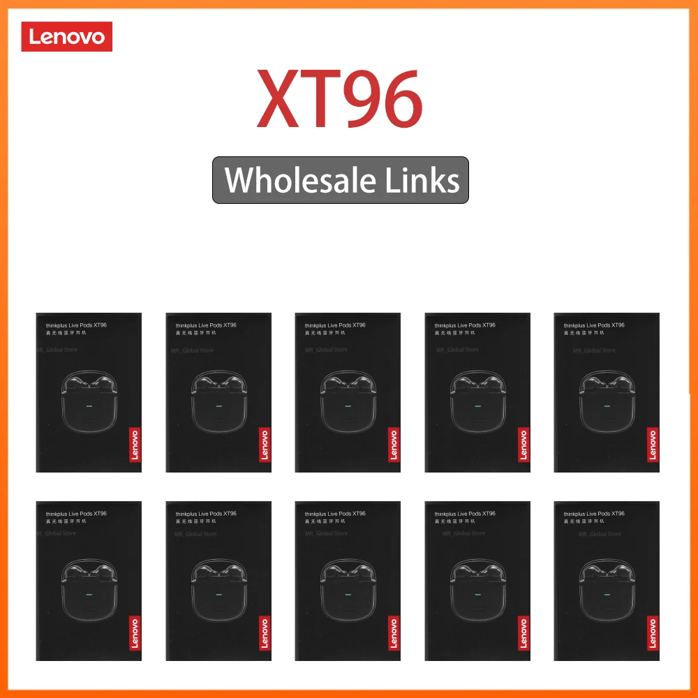 Original Lenovo XT96 5pcs 10pcs Bluetooth headset 5.0 immersive audio high fidelity TWS with microphone touch control,