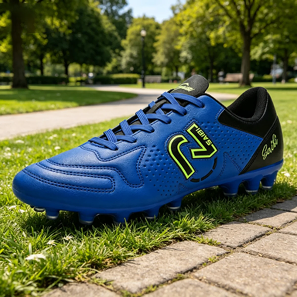 

Long Lasting AG FG Soccer Boots Smooth PU Fabric Upper TPU Non-slip Studs Sole Reliable for Professional Training