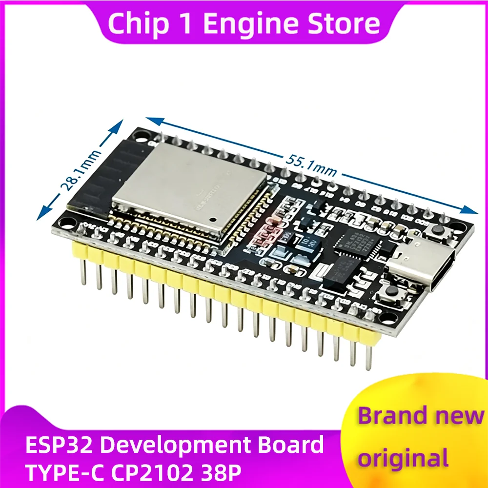 ESP32 WIFI Dual Core CPU Development Board ESP-32S 38pin ESP-WROOM-32 2.4 GHz Wi Fi BT Module Ultra-Low Power Consumption