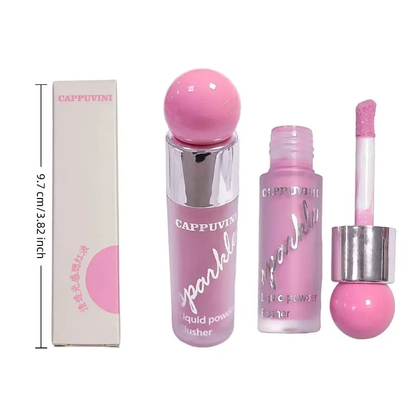 Cappuvini Sweet Girl's Energetic Blush For Gloss Clear Water-Like Blush Liquid Daily Whitening Naturally Breathable Lightweight view 6