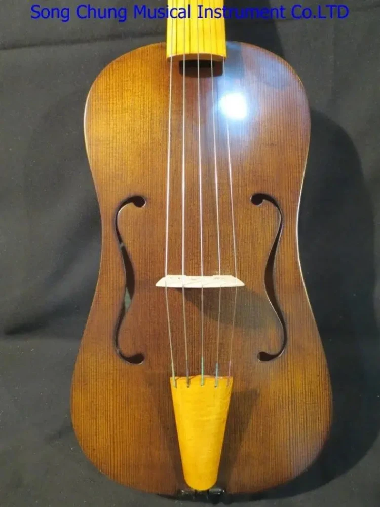5 cuerdas 15 3/4" vielle profesional Copia de instrumento antiguo, sonido claro de violín medieval # 7840