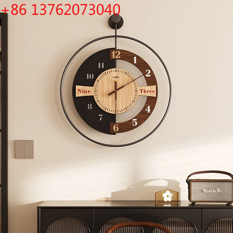 

Retro Iron Silent Wall Clock Vintage Industrial Creative Minimalist Living Room Decor Kitchen Bedroom Metal Wall Clock Luxury