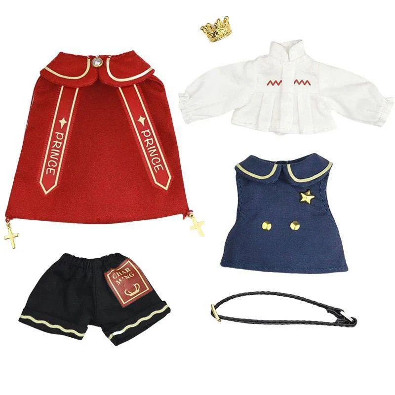 Ensemble de vêtements OB11, cape + chemise + pantalon + haut, tenue de prince pour P9 YMY GSC OB11, accessoires de vêtements pour poupée 1/12, sans poupée C2551