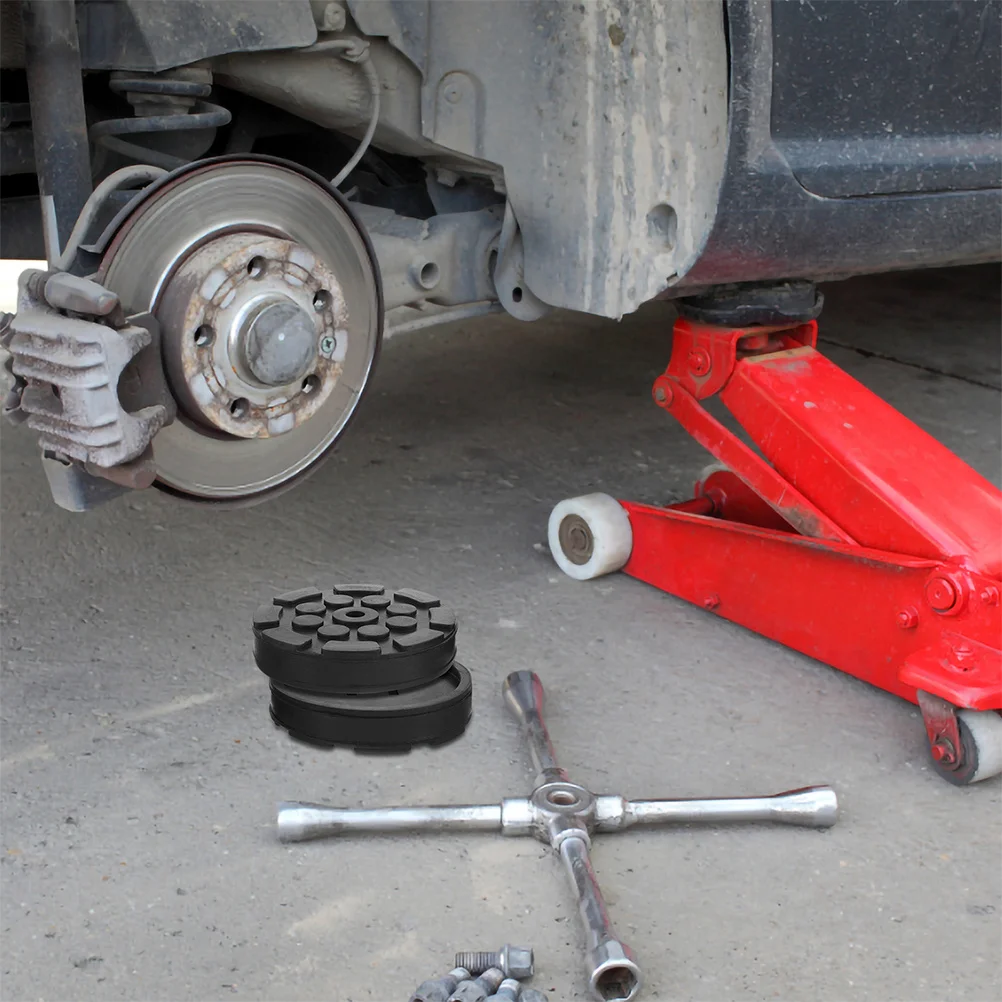 

4Pcs Floor Jack Lift Pad Sturdy Rubber Material Anti-Slip Design Automotive Jack Pads Safe and Reliable Rubber Pads