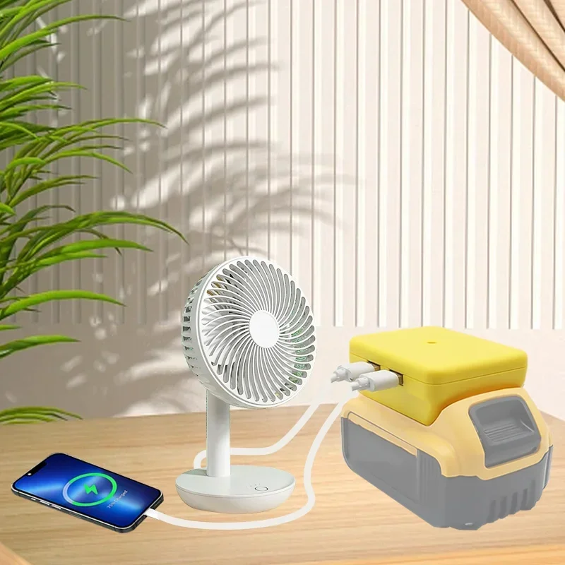 Connector Adapter Dual USB Power Bank Mobile Phone Charger For DeWalt For Milwaukee 18V 20V Lithium Battery For M18 48-11-1890