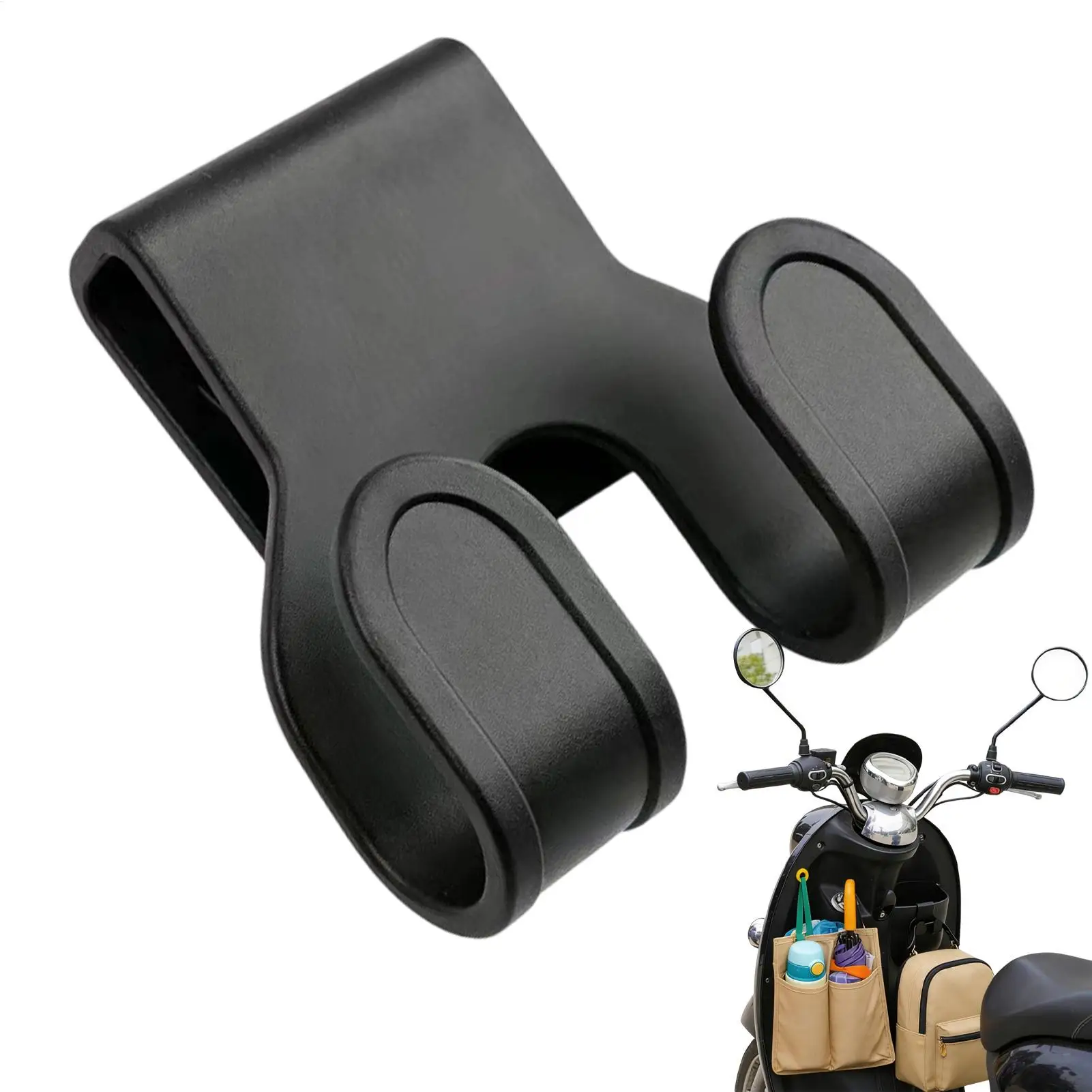Electric Vehicles Box Hanger Organizer Space-Saving Motorcycle Storage Hook Double-Hanger Universal Helmet/Luggage Bags Holding