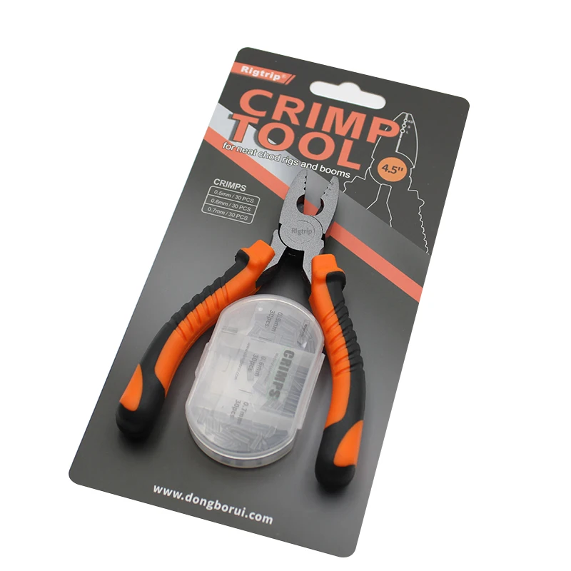 

Carp Fishing Crimping Plier Tool With Crimps 0.5/0.6/0.7mm For Chod Rig Ronnie Rig End Tackle Fit Fluorocarbon Stiff Link