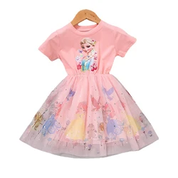 Vestidos de princesa para niñas, vestido de Elsa de Frozen, disfraz de fiesta de cumpleaños para adolescentes, vestido de graduación para niños, ropa para niños