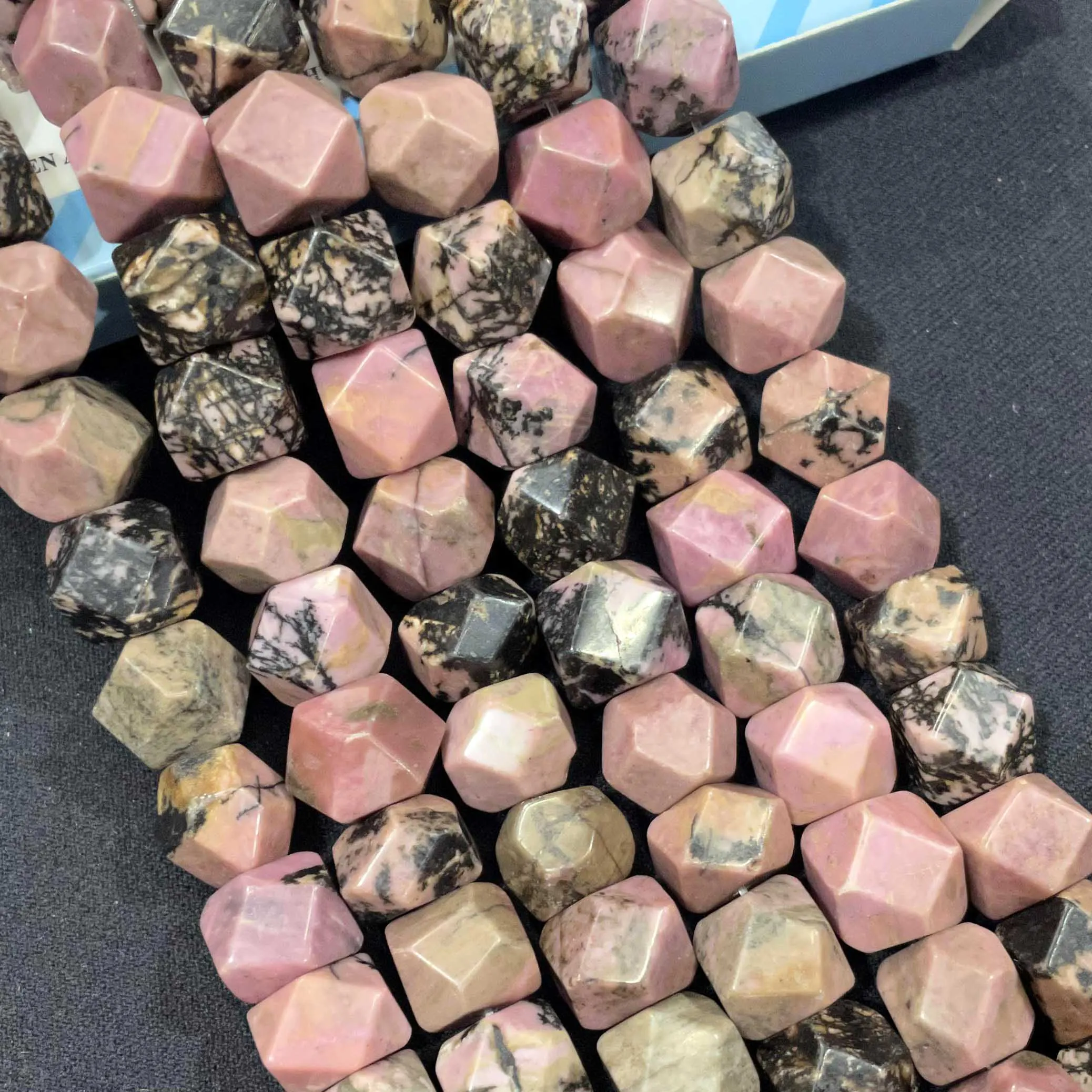 8MM 10MM Faceted Natural Stone Irregular Shape Agates Crystal Tiger eye Spacer Beads For Jewelry Making DIY Necklace Bracelet