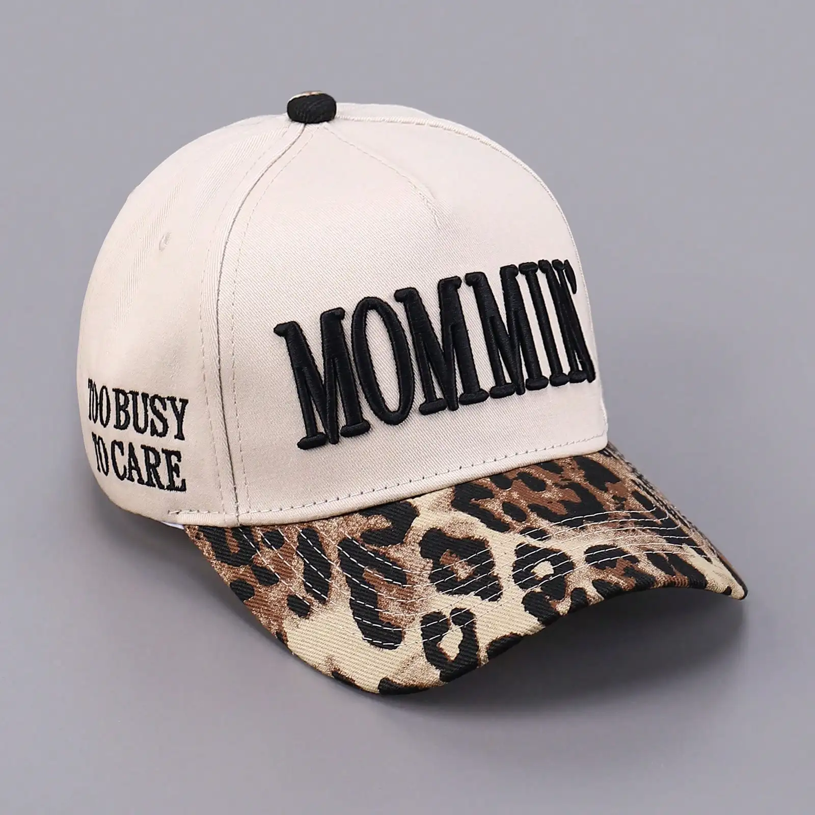 Mommin قبعة سائق الشاحنة للنساء المطرزة أمي قبعة بيسبول قابل للتعديل قماش خمر قبعة لارتداء عادية #2