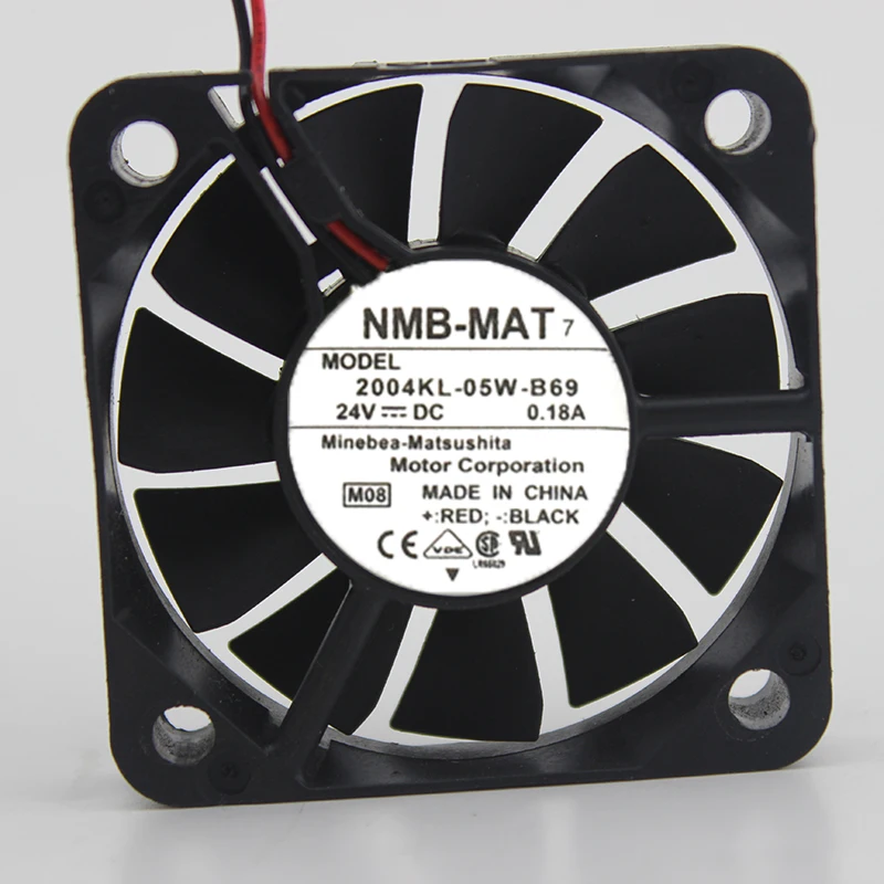 

Original For NMB 2004KL-05W-B69 5010 50*50*10mm slim DC 24V 0.18A 5CM Ball bearing server converter cooling fan