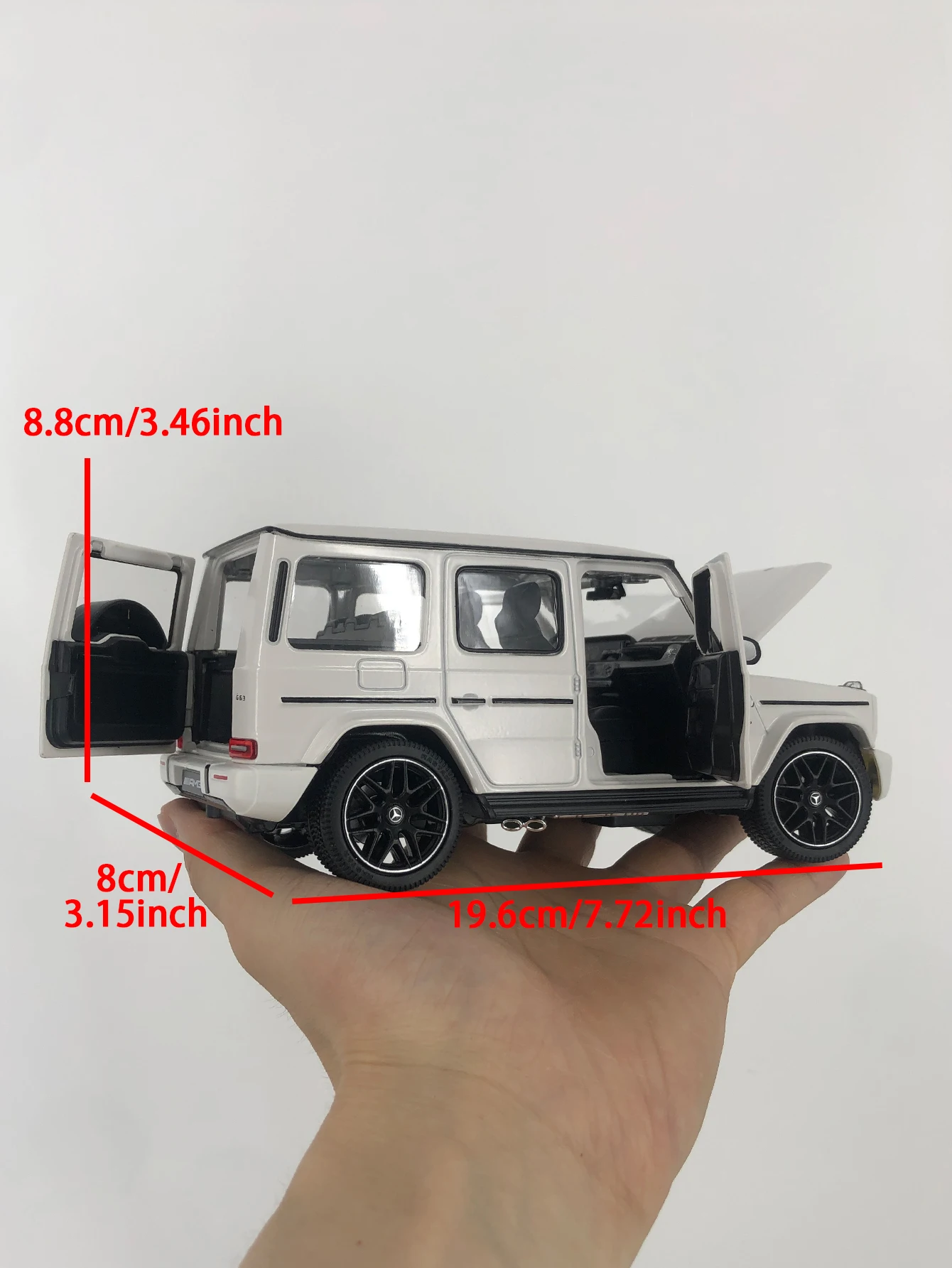 Rastar 1:24 Simulation Zinc Alloy Mercedes-Benz G63 AMG Model Car, Static Ornament, Metal Collectible Gift Car