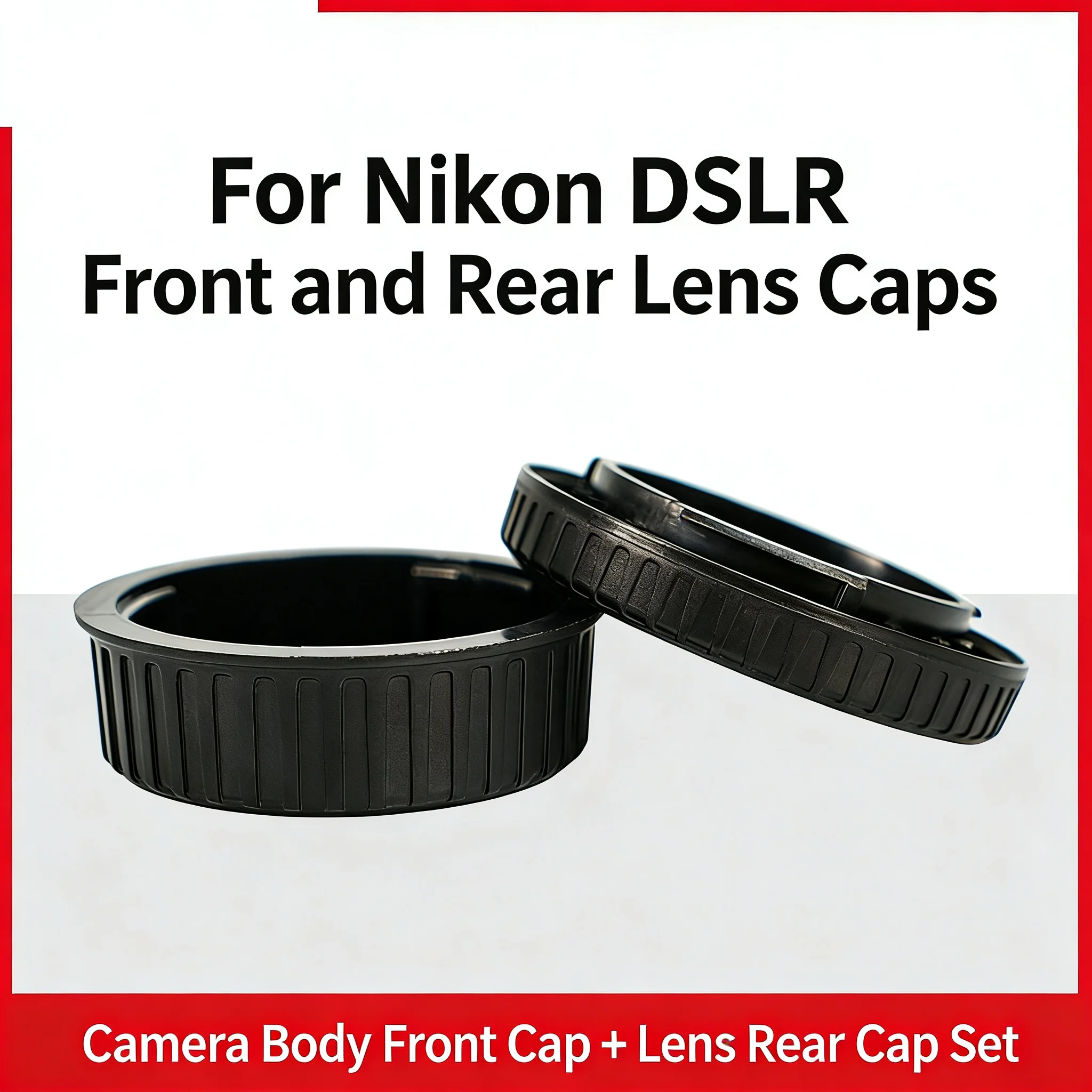 Camera Lens Cap for Nikon F Mount SLR Camera Body Cap Lens Rear Cap D800 D850 D910 D7200 D7300 D7500 D810 D5200