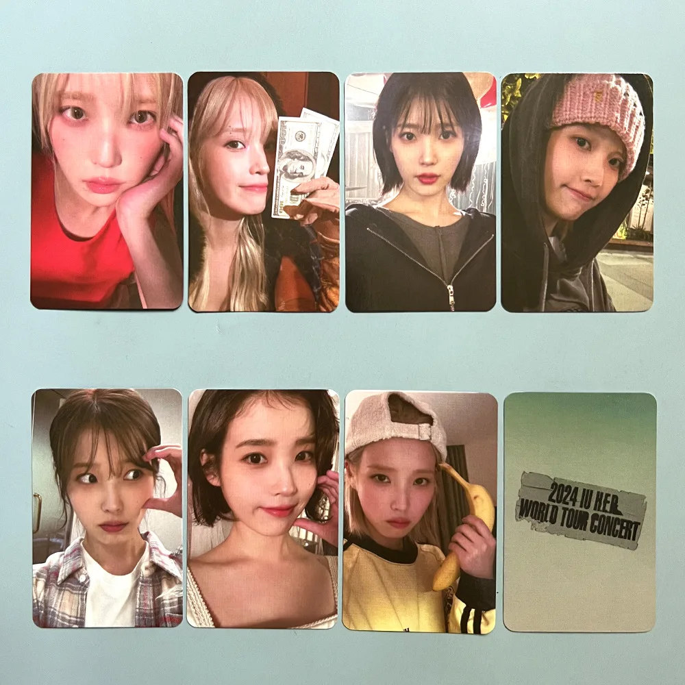 

4/7Pcs/Set KPOP IU H.E.R World Tour Concert Selfie Photocards Lee Jieun 2024 Season's Greetings Lomo Cards Postcards Fans Gifts