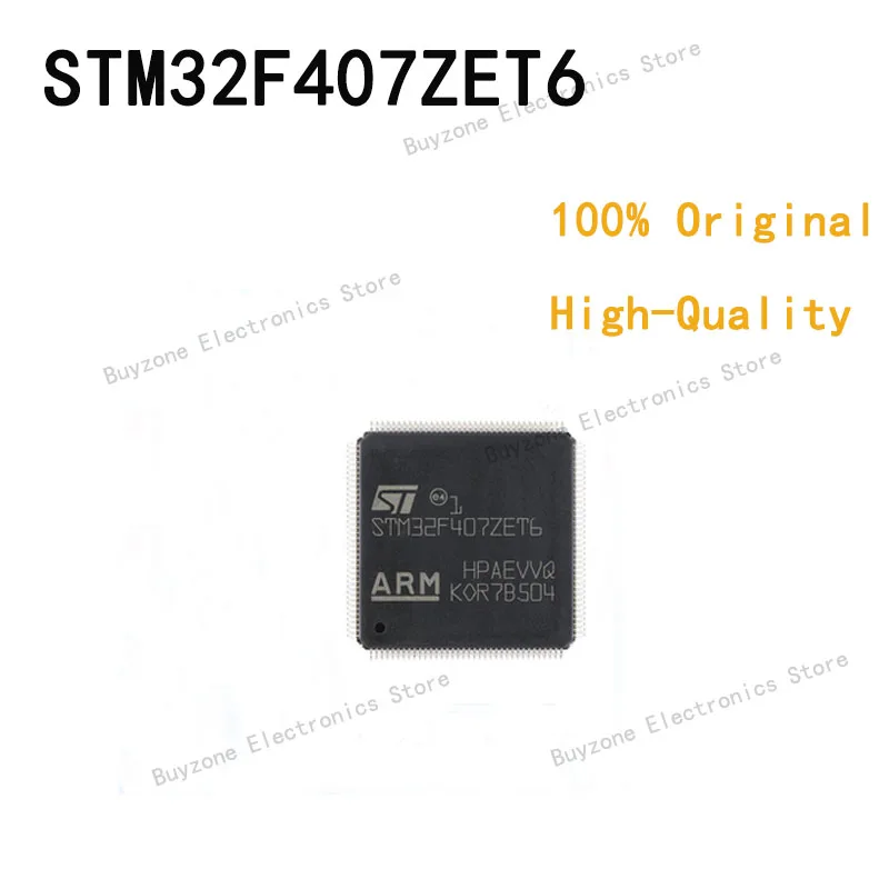 

5PCS/LOT 100% original quality STM32F407ZET6 MCU 32-bit ARM Cortex M4 RISC 512KB Flash 2.5V/3.3V 144-Pin LQFP