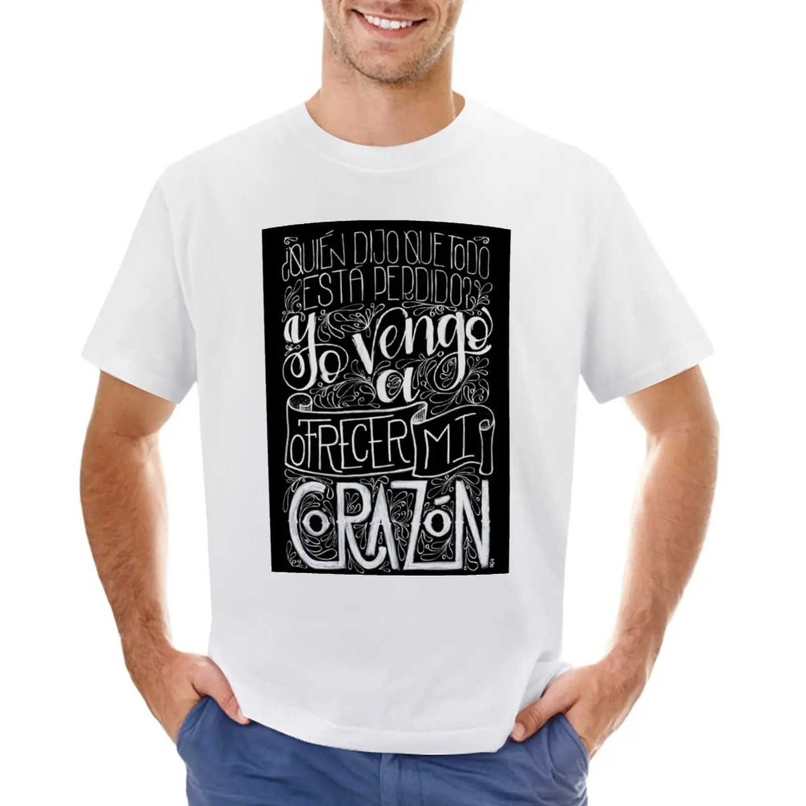 

Yo vengo a ofrecer mi corazón - Fito Páez T-Shirt Aesthetic clothing summer clothes clothes for men