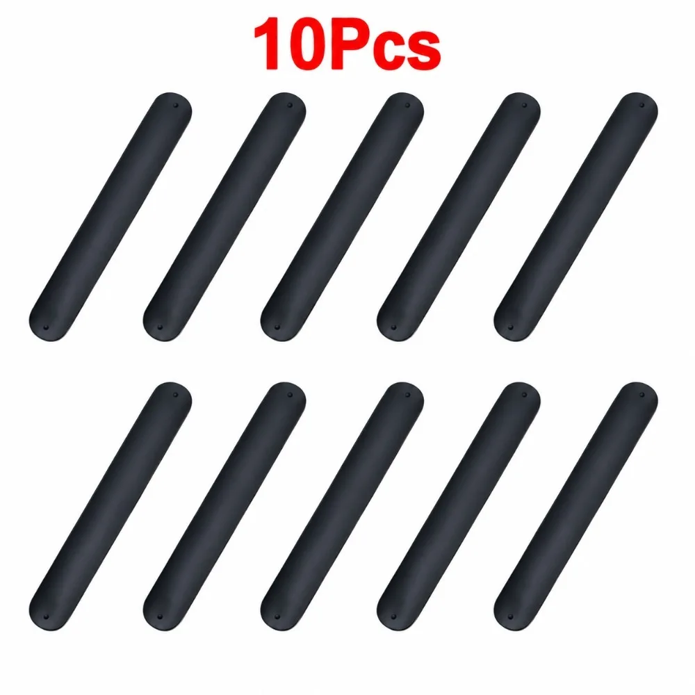 10Pcs Flexible Wrapping Paper Roll Holder Clip Self-Rolling Silicone Slap Bracelets Solid Color Soft Wristbands Children Gift