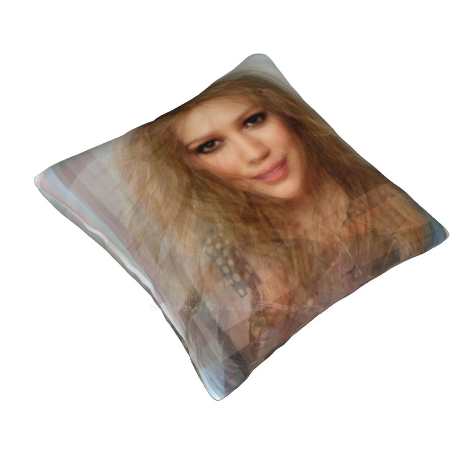 Hilary Duff Portrait Overlay Soft Comfortable Pillowcase Hilary Duff Artwork Hilary Duff Portrait Duff Hilary Hilary Duff