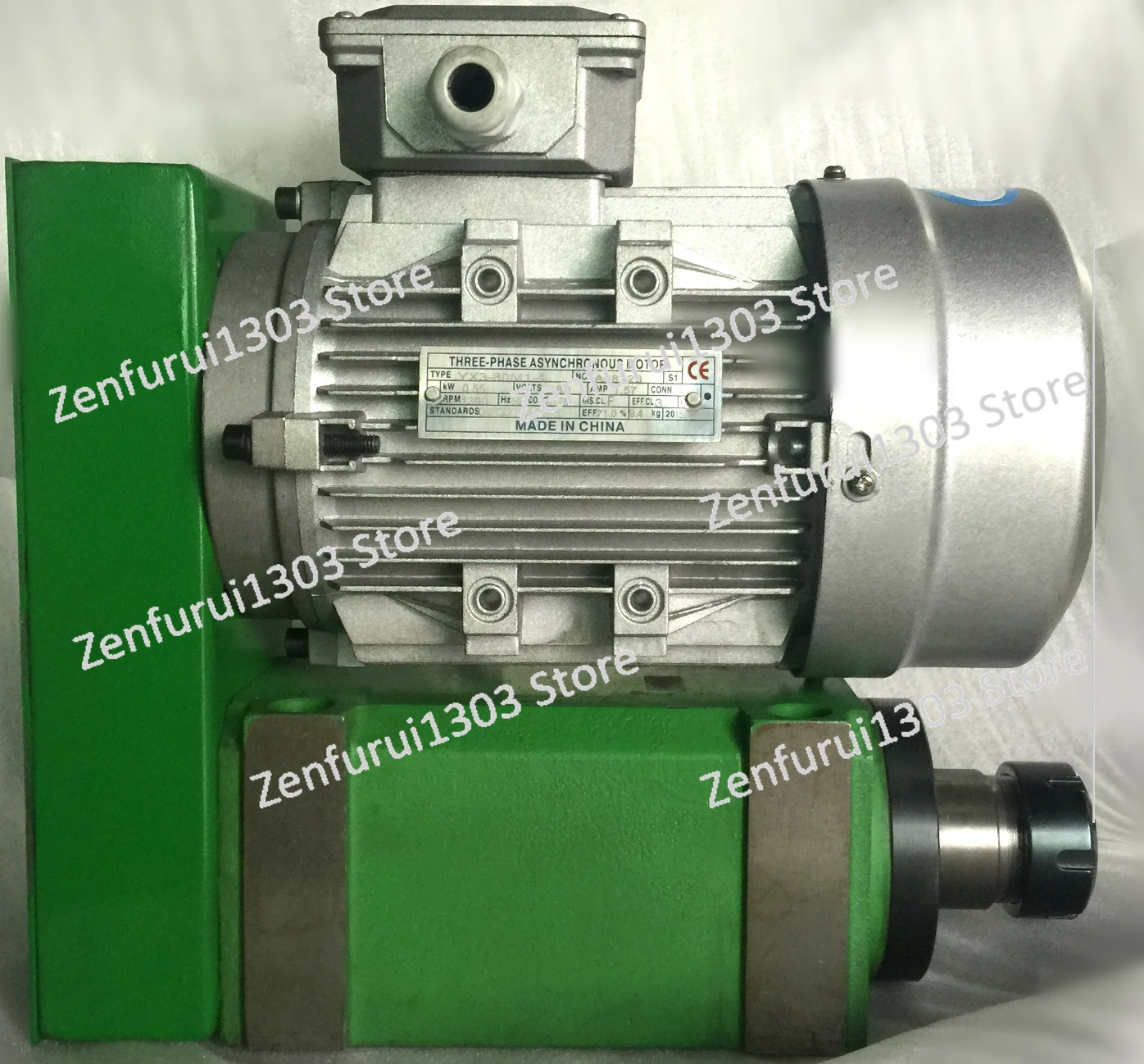 Milling drilling power head collet Er32 lengthened motor drive high speed low noise motor front