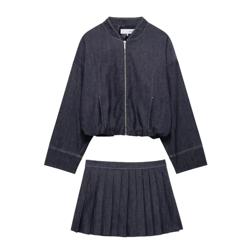 

Casual Denim Skirt Shorts For Women High Waist Pleated Mini Shorts Female Vintage Fashion Y2K High Street Shorts 2025 New Summer