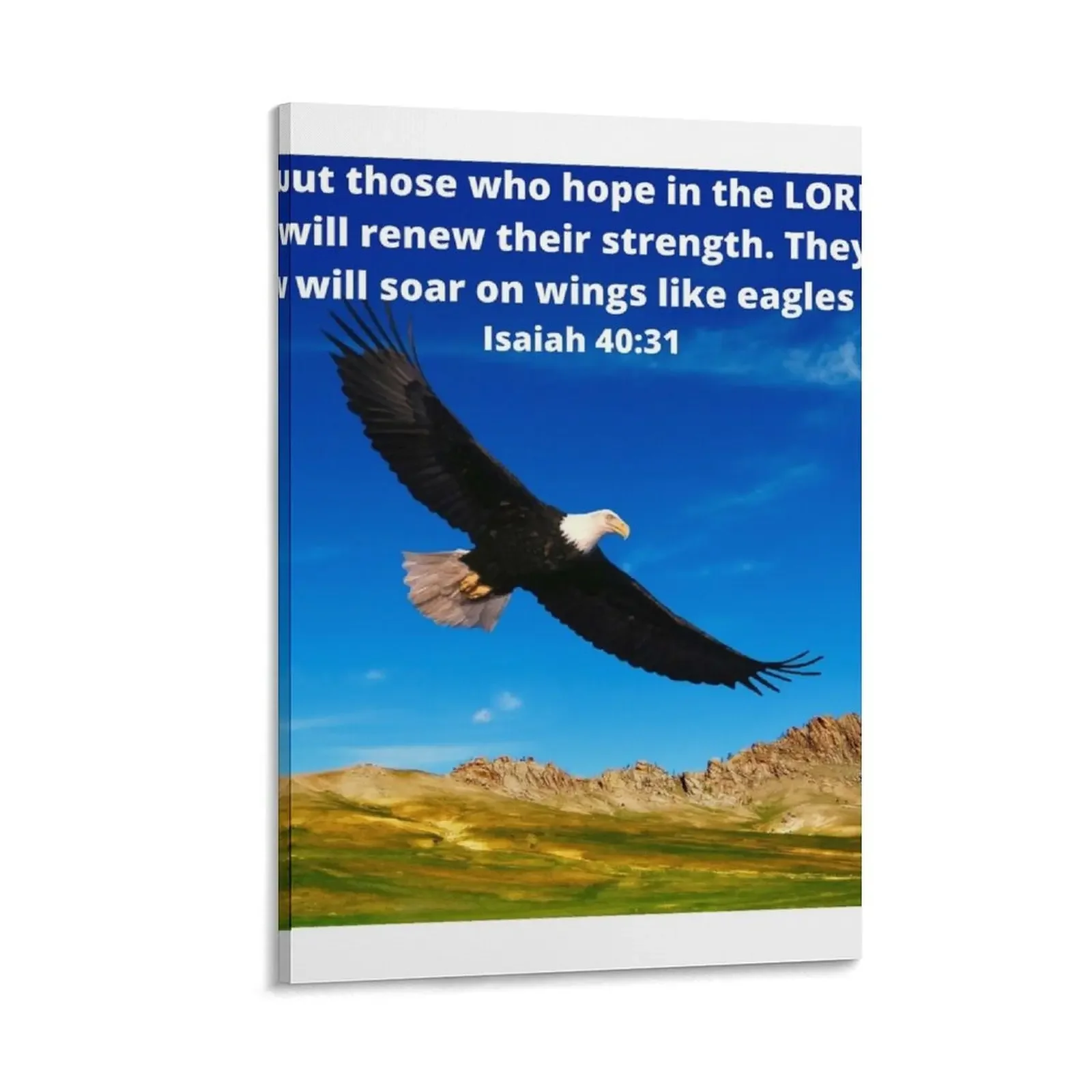 

ISAIAH 40:31 Canvas Painting wall frame for living room fashion wall paintings decorative wall poster anime room decor