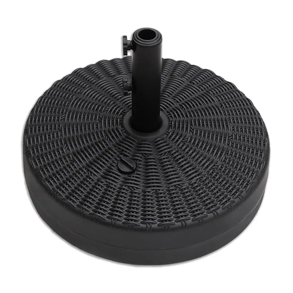 

88 Lb Heavy Duty Round Plastic Water And Sand Fillable Outdoor Umbrella Base Stand Weight For Patio Market Table Umbrella,
