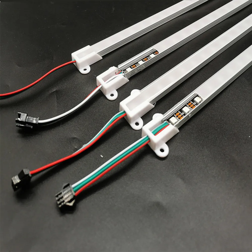 

DC5V WS2812B Individually Addressable 5050 RGB Smart U Aluminum Rigid Bar Profile Strip 3PIN 33/50CM Cabinet Light Decoration