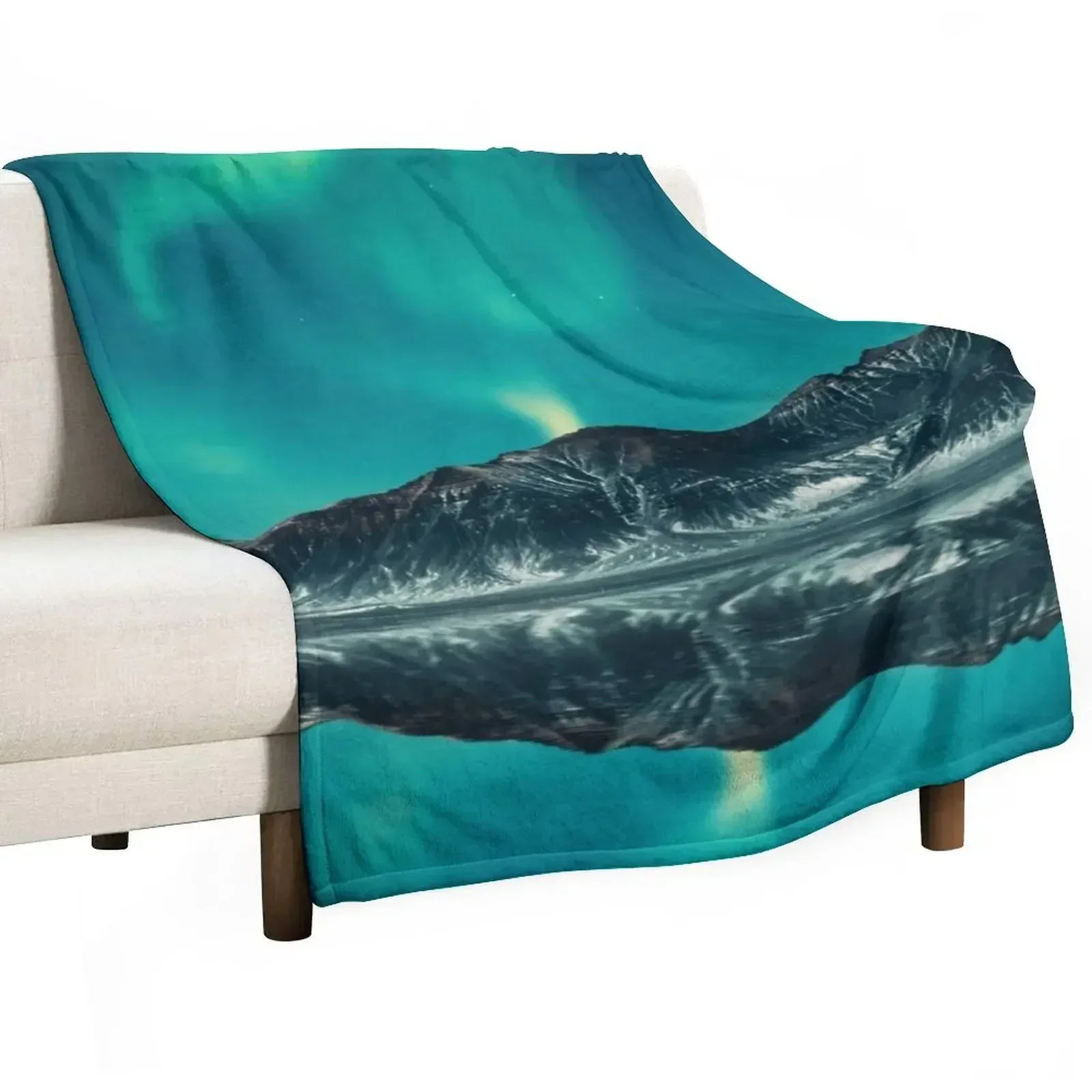 Northern Lights Throw Blanket Nap Summer Giant Sofa Sleeping Bag Moving warm winter Blankets