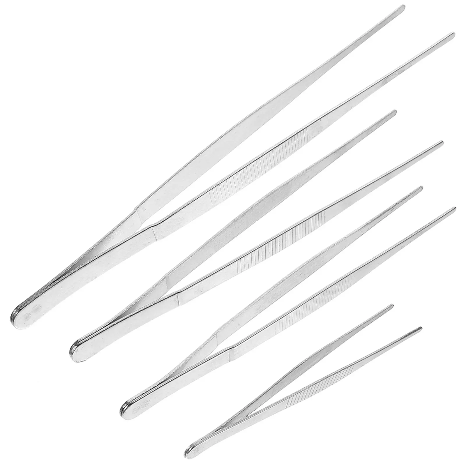 4Pcs Stainless Steel Tweezers Reliable Material Small Gardening Supplies Craft Tool Set Tweezers Garden Hand Tools