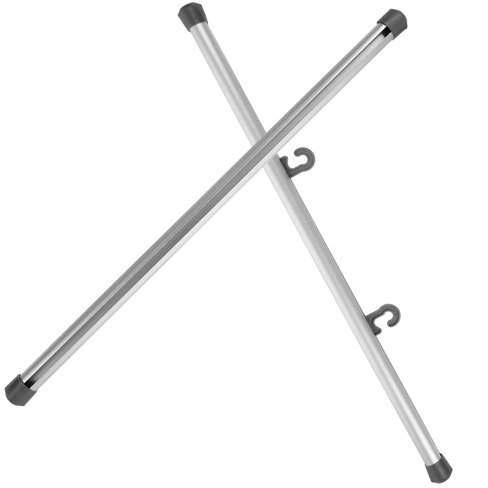 2 Pcs Posters Rod Clip Artwork Scroll Pin Alloy Hanger Painting Hanging Tool Clips Silver Frame