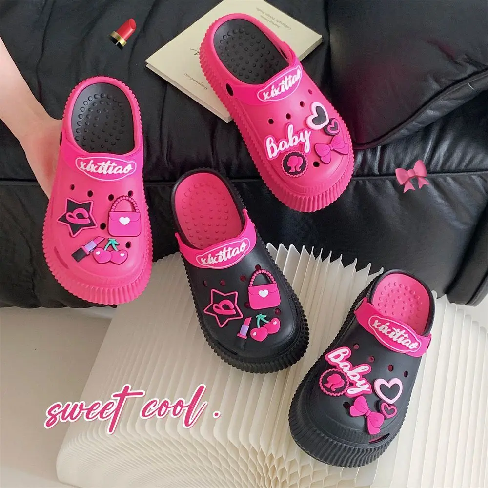 Barbie Adults Croc Kawaii Trendy Movie Slippers Stylish Color Soft Non-Slip Fashion Sandals Cartoon Lovely Girls Christmas Gift