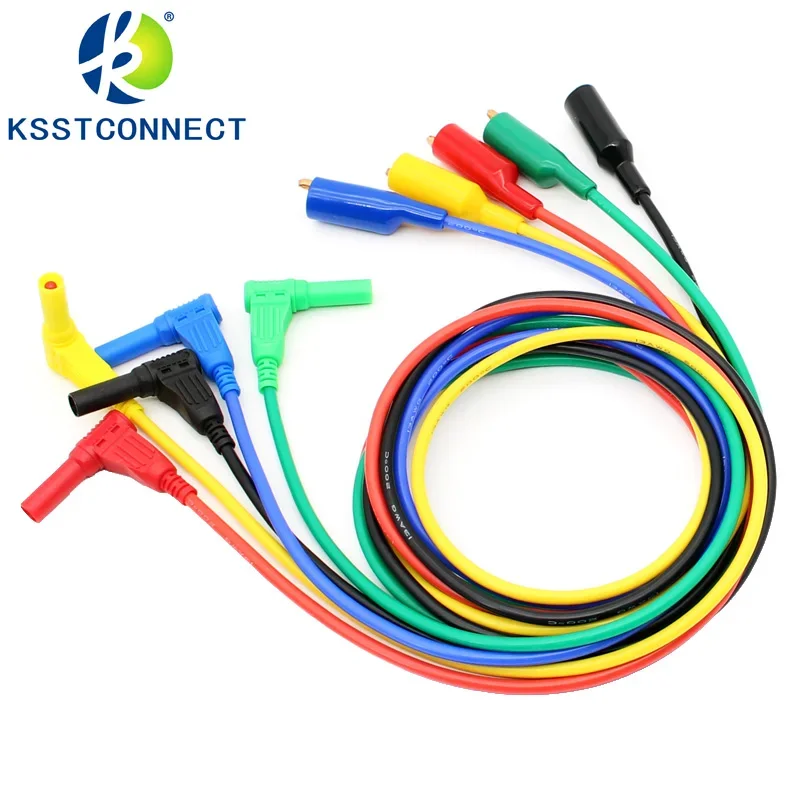 TL335 2.5square power supplier super soft silicone manostat alligator clip output line 1M length 13 awg 32a