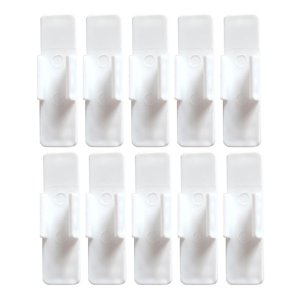 

10Pcs Self-Adhesive Pen Holder Clip for Whiteboard Office Home Long-Lasting Material Bulletin Board Pen Holder
