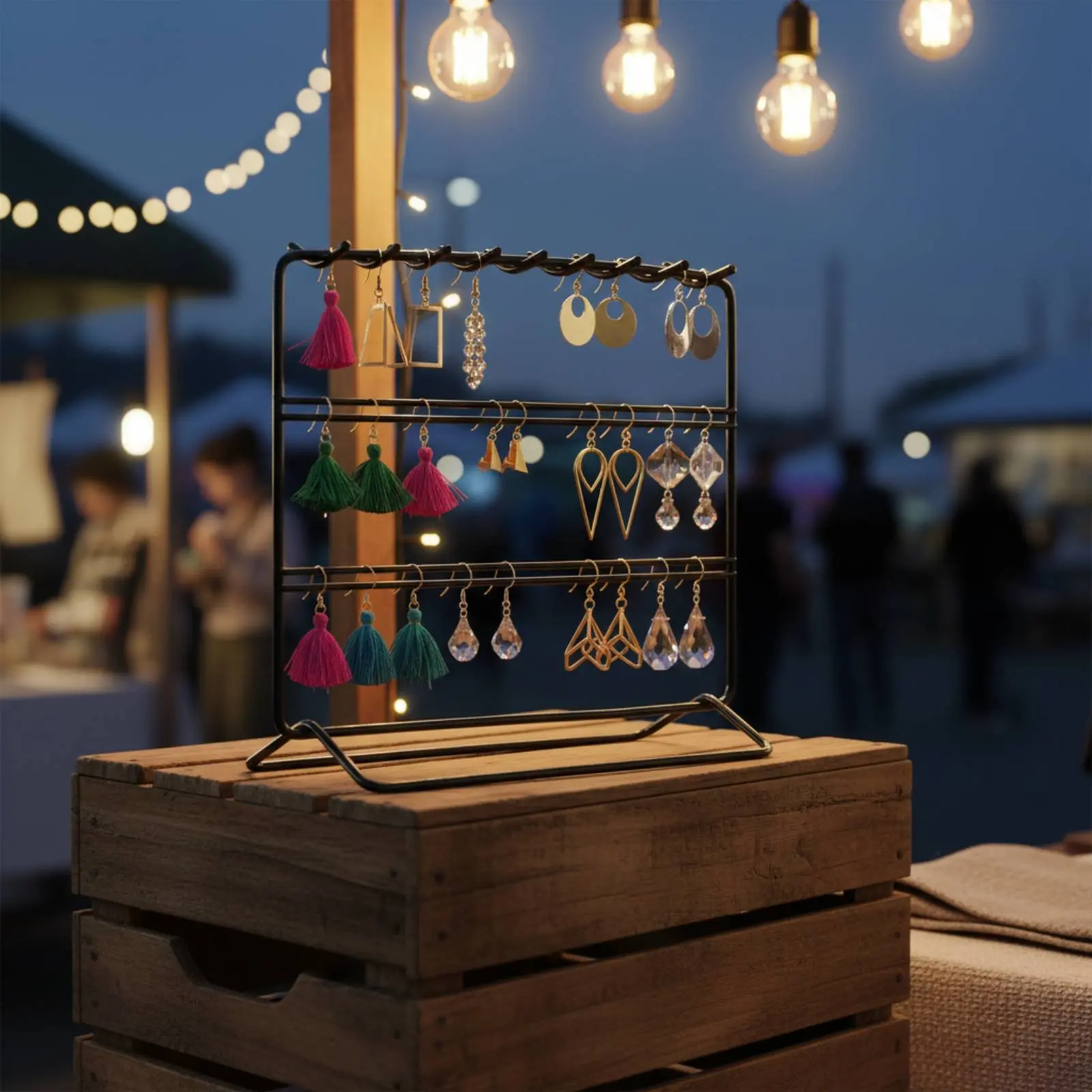 

Подставка для сережек, декоративный элемент для комнаты, настольный держатель для украшений, многоуровневый органайзер для ювелирных изделий, устойчивое основание