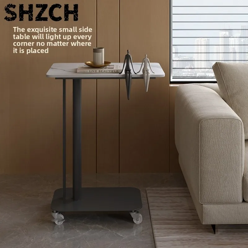 table-d'appoint-de-canape-en-marbre-simple-table-basse-mobile-a-plateau-large-table-d'angle-epaisse-et-stable-design-peu-encombrant-pour-salon