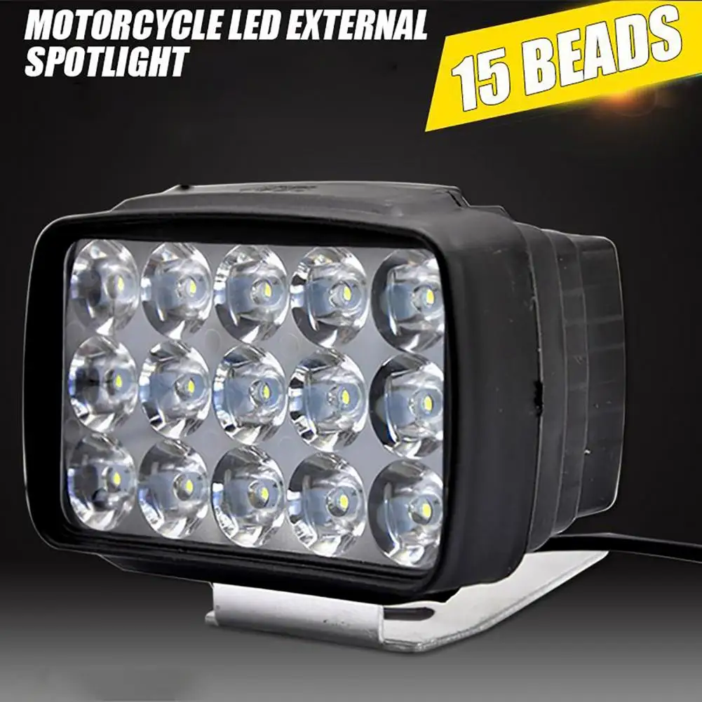 Headlight Compact Sturdy Stable White Super Bright Working Spot Light for Motorcycle  Front Driving Lamp  LED Headlight