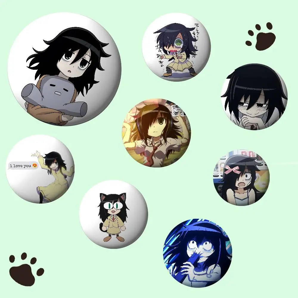 Süße T-Tomoko Kuroki Abzeichen Weißblech Soft Button Pin Brosche Metall Abzeichen Custom Schmuck Zubehör Hut Tasche Revers