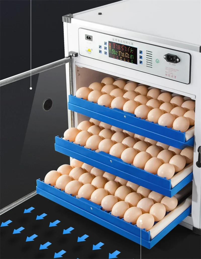 204 fully automatic chicken goose quail pigeon incubator egg incubator poultry tool