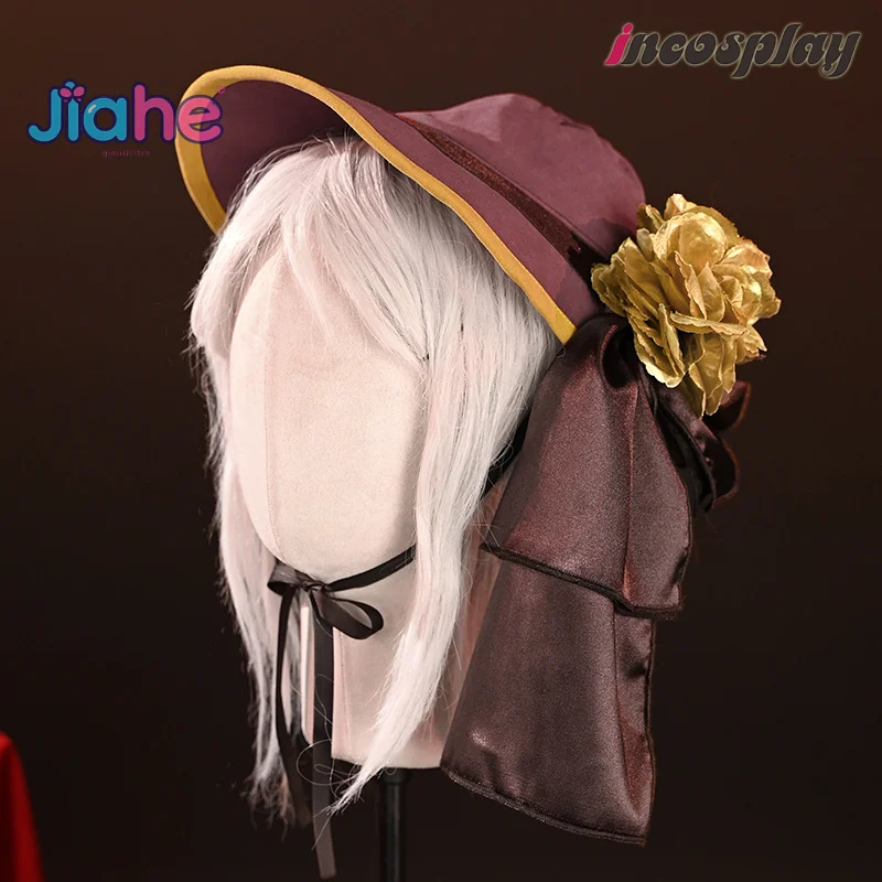 دمية الدمية المنقولة بالدم، دمية تنكرية لابنة الكون، زي شال وقبعة وشاح، فستان واقي اليد، زي حفلات الهالوين