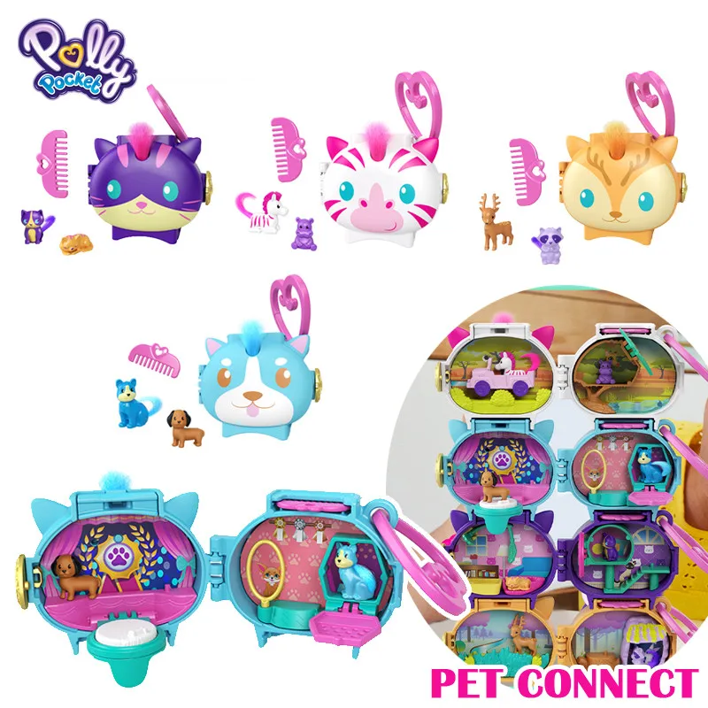 Новая кукла-сюрприз Mini Polly Pocket ящик для животных GYV99 роскошный автомобильный комплект для путешествий FWY26 новый продукт