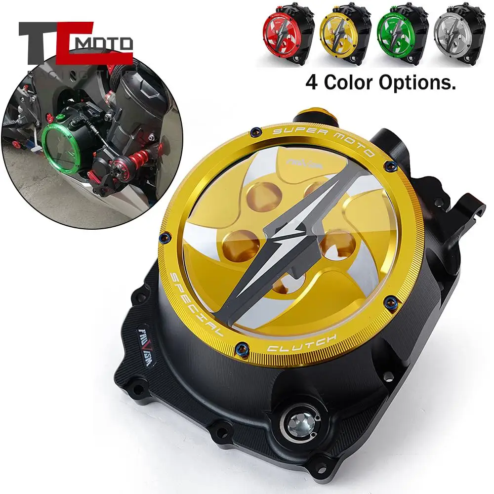Engine Clear Clutch Cover For Kawasaki Z1000 Z 1000 2010 2011 2012 2013 2014 2015 z1000 motorcycle accessories