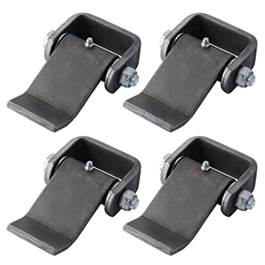 

Weld on Trailer Hinges Heavy Duty Greaseable Dump Trailer Trucks Gate Door Hinge, Strap Style Short Leaf