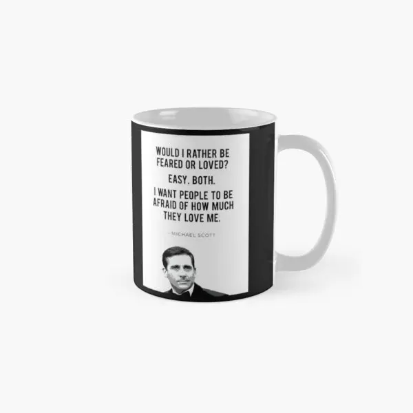 Would I Rather Be Feared Or Loved Easy B  Mug Photo Picture Tea Cup Design Image Handle Round Simple Gifts Drinkware Printed