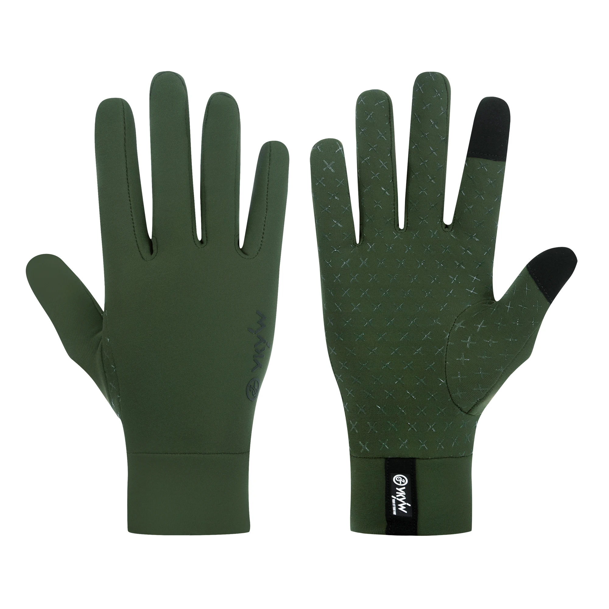 YKYWBIKE Fahrradhandschuhe Vollfinger Wasserdicht Herbst Winter Warm Touchscreen AntiSlip Skifahren Armee Radfahren Snowboard Handschuhe – Detail 22