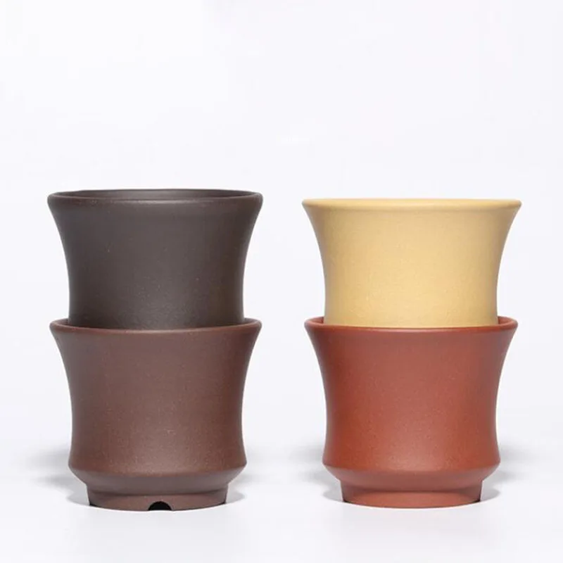 

Креативная дышащая ваза из фиолетовой глины, офисный настольный горшок для суккулентов, цветочный горшок, балкон, садовый кашпо, домашний декор